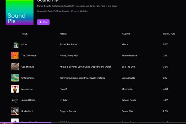 Twitch presenta Soundtrack: Música libre de derechos